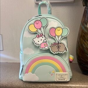 Loungefly Green and Pink Dome Bags with Kawaii Patterns